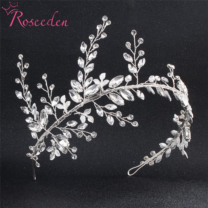 Bridesmaids Bride Tiara Crown Handmade Silver color Leaf Wedding Headband Women Wedding Hair jewelry headpiece RE775
Bridesmaids Bride Tiara Crown Handmade Silver color Leaf Wedding Headband Women Wedding Hair jewelry headpiece RE775