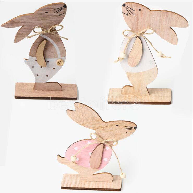 Wooden Easter Bunny Toy Easter Bunny Tabletop Decoration Creative Home Decoration Wooded Furnishing Kids Gift Party Supplies Fast 
Wooden Easter Bunny Toy Easter Bunny Tabletop Decoration Creative Home Decoration Wooded Furnishing Kids Gift Party Supplies Fast