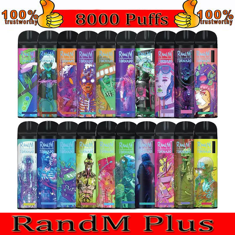 Original RandM TORNADO 8000 Puff Disposable Vape Pen E Cigarette With Airflow Control Rechargeable 1000mAh Battery Mesh Coil 16ml Prefilled
Original RandM TORNADO 8000 Puff Disposable Vape Pen E Cigarette With Airflow Control Rechargeable 1000mAh Battery Mesh Coil 16ml Prefilled