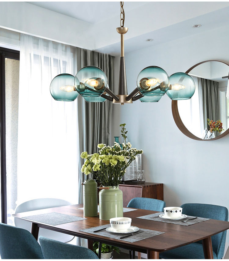 Postmodern blue glass ball sleek minimalist pendant light luxury lamps Nordic living room dining room bedroom pendant lamp
Postmodern blue glass ball sleek minimalist pendant light luxury lamps Nordic living room dining room bedroom pendant lamp