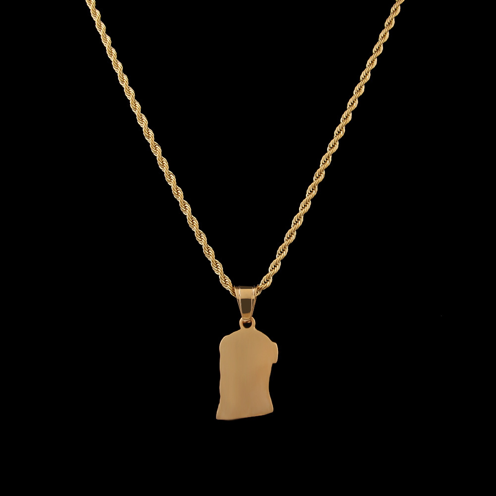 New Mens Hip Hop Jewelry Fashion Stainless Steel JESUS Piece Pendant High Quality Gold Necklace Free shipping Free shipping