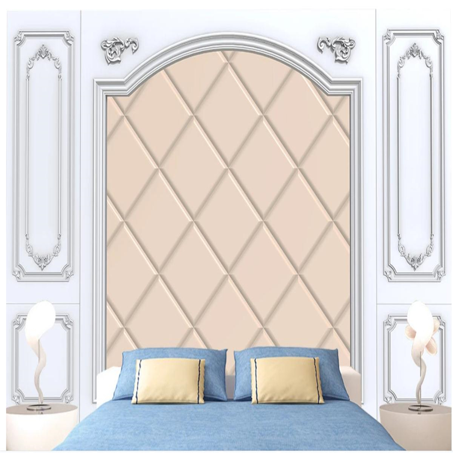New white wall panels European pattern crystal soft package TV background wall 3d wallpapers, Grey
New white wall panels European pattern crystal soft package TV background wall 3d wallpapers, Grey