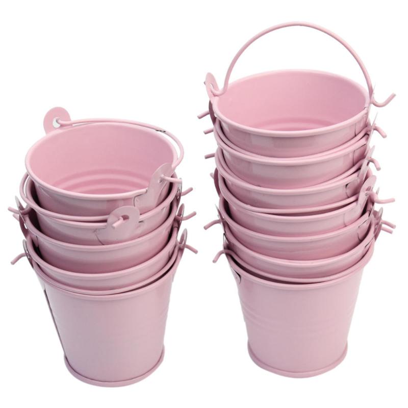 12pcs Cute Pink Mini Metal Bucket Chocolate Favors Tin Pails Keg Gift Candy Box Wedding Party Supplies DIY Decoration
12pcs Cute Pink Mini Metal Bucket Chocolate Favors Tin Pails Keg Gift Candy Box Wedding Party Supplies DIY Decoration