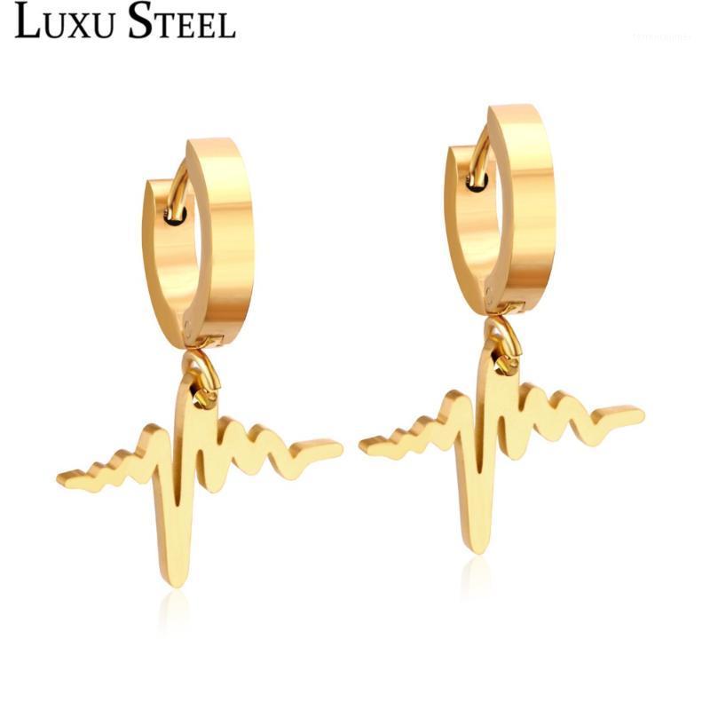 Hoop & Huggie LUXUSTEEL Small Earrings Piercing Stainless Steel Heartbeat EGC Earring Fashion Jewelry Graduation Gift Dortor1
Hoop & Huggie LUXUSTEEL Small Earrings Piercing Stainless Steel Heartbeat EGC Earring Fashion Jewelry Graduation Gift Dortor1