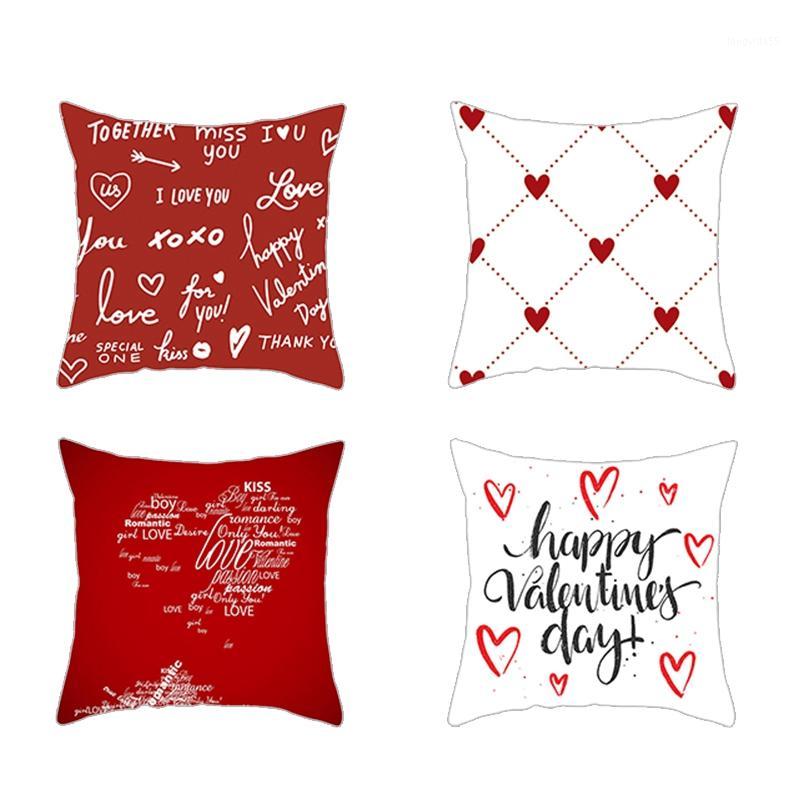 4PC Simple Valentine's Day Cushion Cover Throw Pillow Case Sofa Car Home Decor 45X45cm1, Red white
4PC Simple Valentine's Day Cushion Cover Throw Pillow Case Sofa Car Home Decor 45X45cm1, Red white
