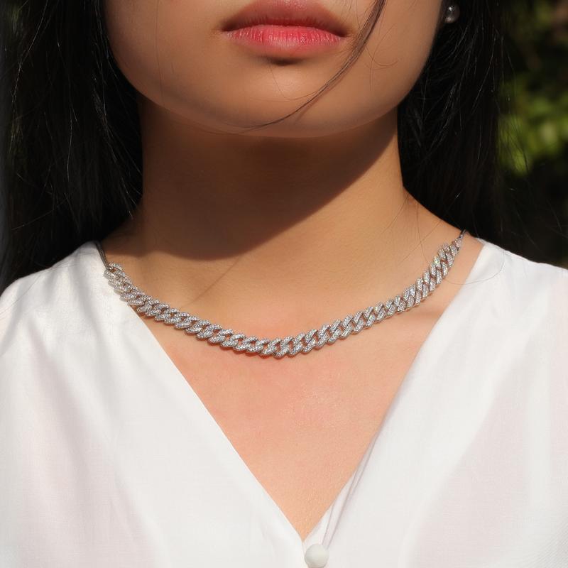 Luxury Bling Bling Jewelry Fashion Hiphop For Men 9mm Micro Pave Iced CZ Cuban Adjustable size Necklaces Chains
Luxury Bling Bling Jewelry Fashion Hiphop For Men 9mm Micro Pave Iced CZ Cuban Adjustable size Necklaces Chains
