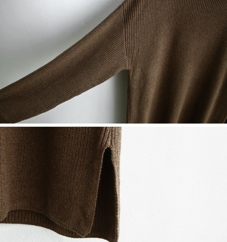 Oversize Autumn Winter Knitted Dress Women Turtleneck Long Sleeve Warm Sweater Dress Casual Solid Loose Dress Robe Femme Vestido 201110