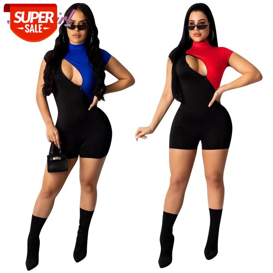 women jumpsuit #982J, Black;white