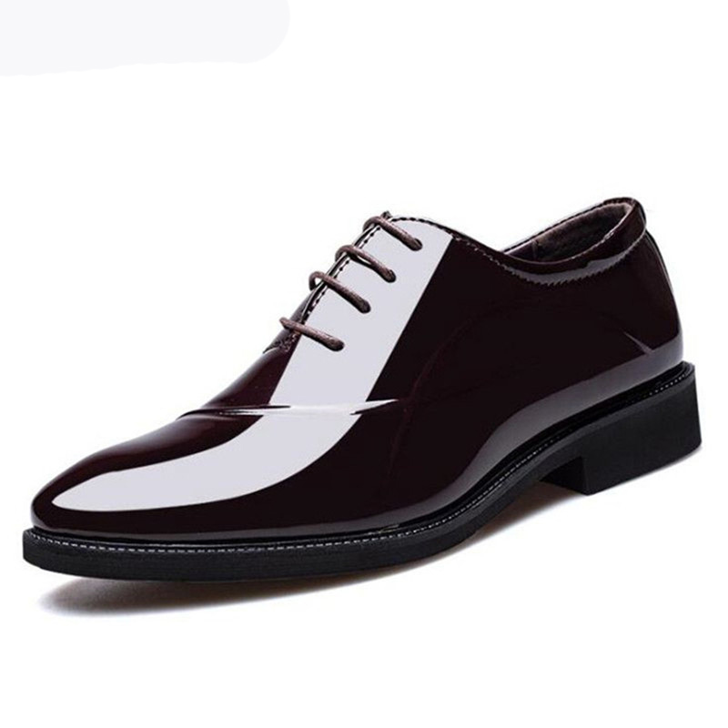 Man Pointed Toe Dress Shoes Classic Mens Patent Leather Black Wedding Shoes Oxford Formal Shoes Big Size 38-48
Man Pointed Toe Dress Shoes Classic Mens Patent Leather Black Wedding Shoes Oxford Formal Shoes Big Size 38-48