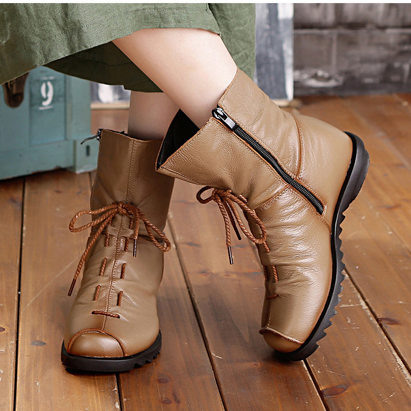 2021 New Women Ankle Boots Genuine Leather Plus Size Autumn Winter Shoes Casual Short Boot Fashion Lace Up Ladies Bb0w, No fur camel
2021 New Women Ankle Boots Genuine Leather Plus Size Autumn Winter Shoes Casual Short Boot Fashion Lace Up Ladies Bb0w, No fur camel