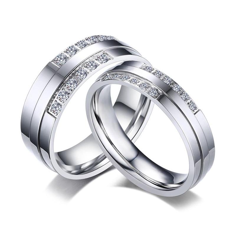 Wedding Rings for Women Men Fashion Silver Color CZ Stone Alliance Romantic Forever Love Promise Finger Ring Bijoux
Wedding Rings for Women Men Fashion Silver Color CZ Stone Alliance Romantic Forever Love Promise Finger Ring Bijoux