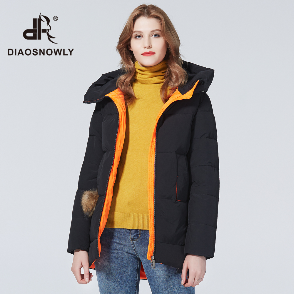 Diaosnowly jackets women winter short fashion woman parka thick coats women's clothing winter coat and jacket short female 201019