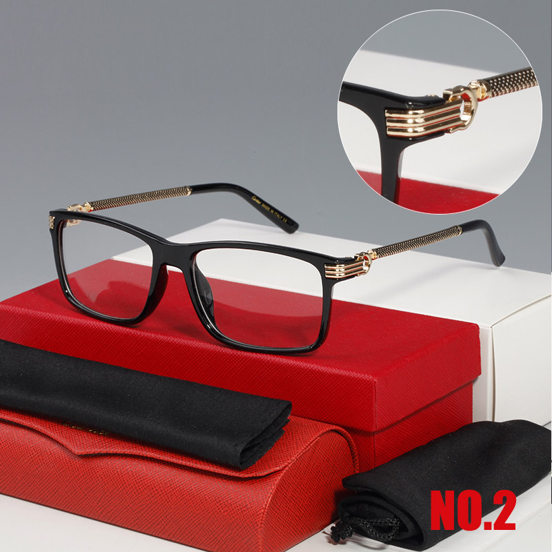 New Fashion design elite temperament men's glasses lightweight full rectangular frame transparent lens men's glasses