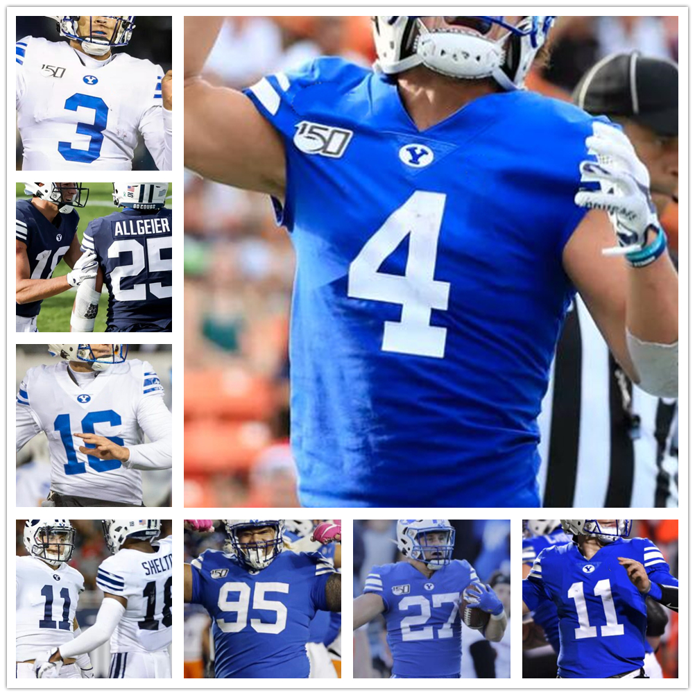 Custom Brigham Young Cougars Football BYU stitched Jersey Zach Wilson Jackson Kaufusi Zayne Anderson Sione Finau Alden Tofa Jersey, Blue with 150th patch
Custom Brigham Young Cougars Football BYU stitched Jersey Zach Wilson Jackson Kaufusi Zayne Anderson Sione Finau Alden Tofa Jersey, Blue with 150th patch