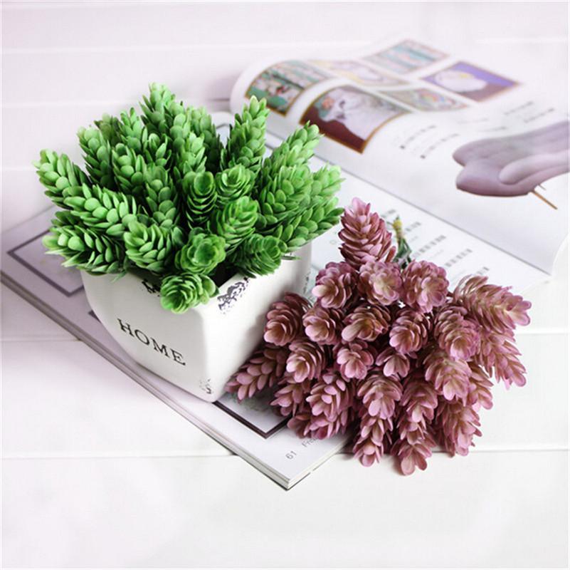 6 pcs/Bouquet Simulation Green Plant cheap Artificial plastic Flower for Home table Decorative wedding Decor, Purple
6 pcs/Bouquet Simulation Green Plant cheap Artificial plastic Flower for Home table Decorative wedding Decor, Purple