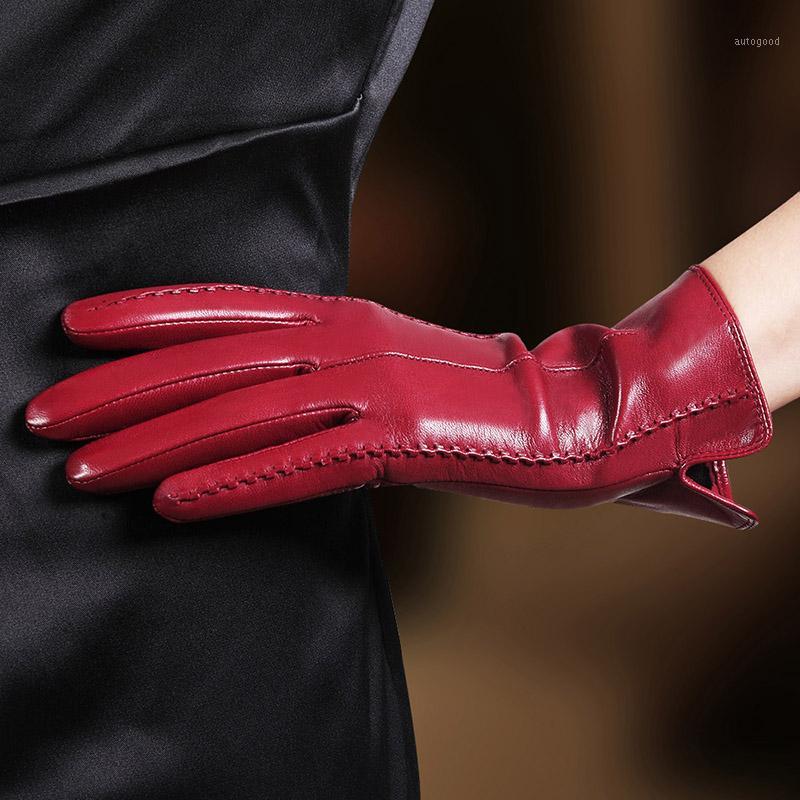 Five Fingers Gloves High Quality Women Genuine Lambskin Leather Autumn And Thermal Trendy Female Glove Touch Screen L085NC2-51
Five Fingers Gloves High Quality Women Genuine Lambskin Leather Autumn And Thermal Trendy Female Glove Touch Screen L085NC2-51
