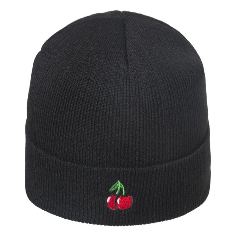 Unisex Cute Cherry Embroidery Beanie Hat Solid Color Knit Stretch Warm Skull Cap, 6ee800880-bk
Unisex Cute Cherry Embroidery Beanie Hat Solid Color Knit Stretch Warm Skull Cap, 6ee800880-bk