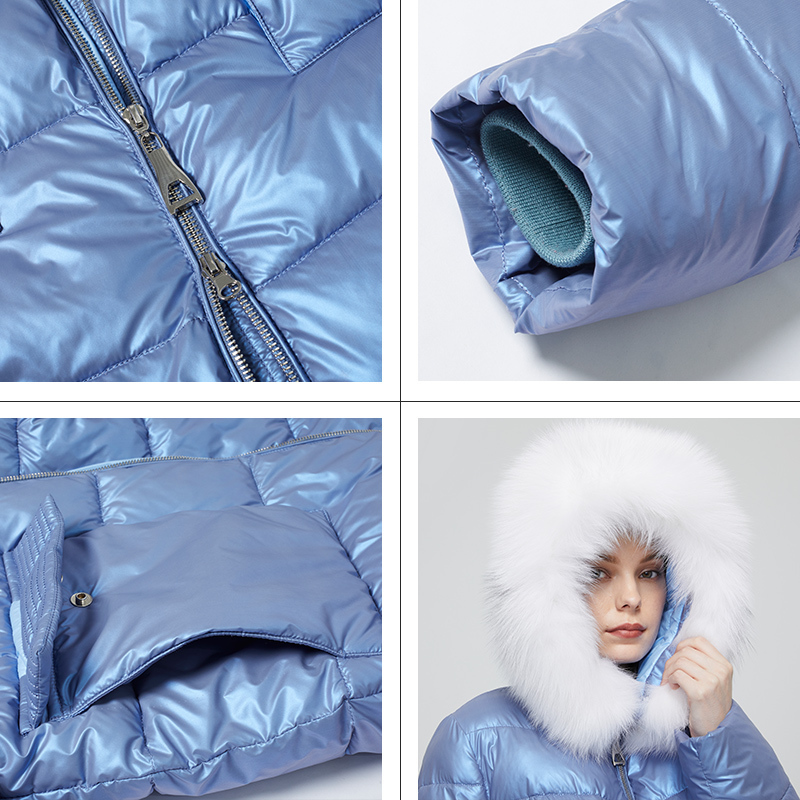 Astrid New Winter Women's coat women warm parka fashion thick Jacket with fox fur hooded large sizes female clothing 9519 201019