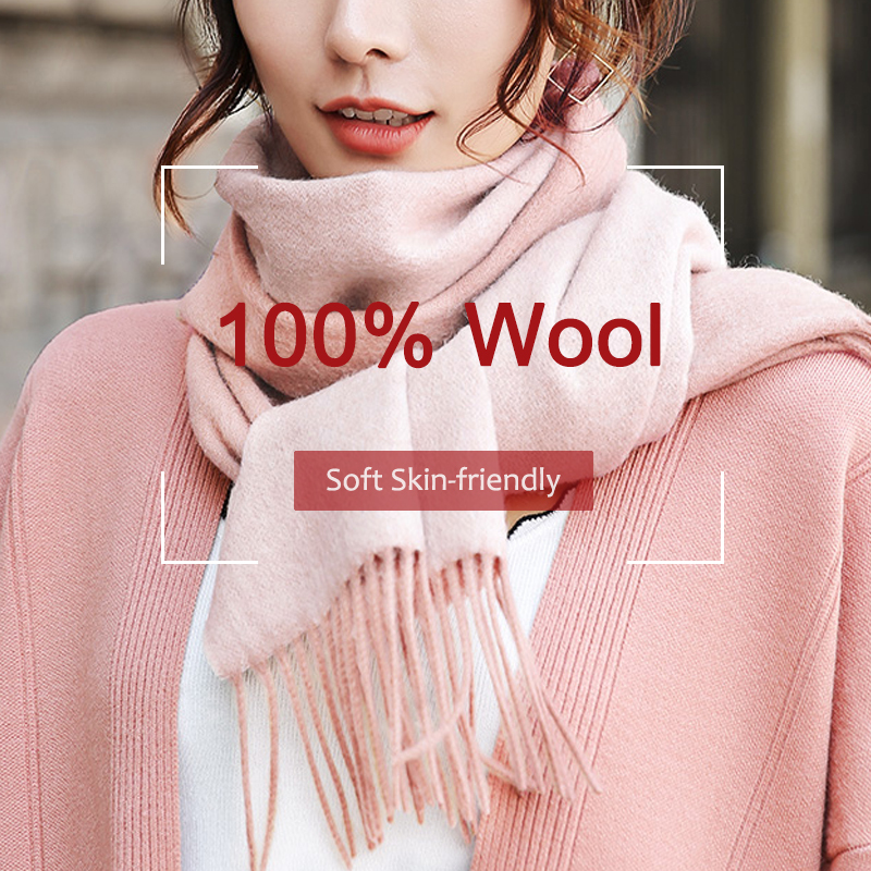 Feminine 100% Pure woolen 2020 brand and wrappers for warm ladies soft winter handkerchief solid scarves foulard KI4F
Feminine 100% Pure woolen 2020 brand and wrappers for warm ladies soft winter handkerchief solid scarves foulard KI4F