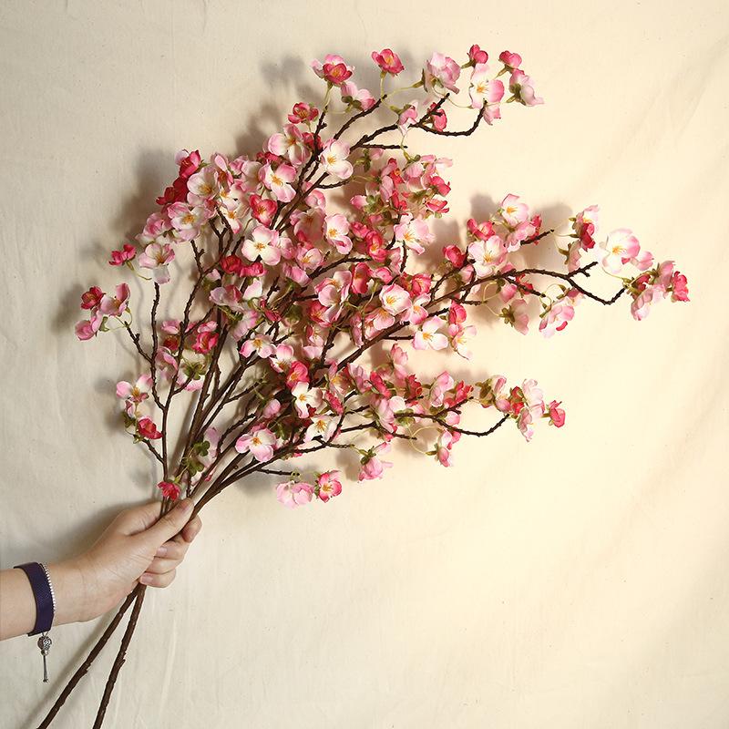 3PCS/LOT 97cm simulation cherry blossom branch artificial flowers home decoration cherry wedding flower fake flores wreath, Beige
3PCS/LOT 97cm simulation cherry blossom branch artificial flowers home decoration cherry wedding flower fake flores wreath, Beige