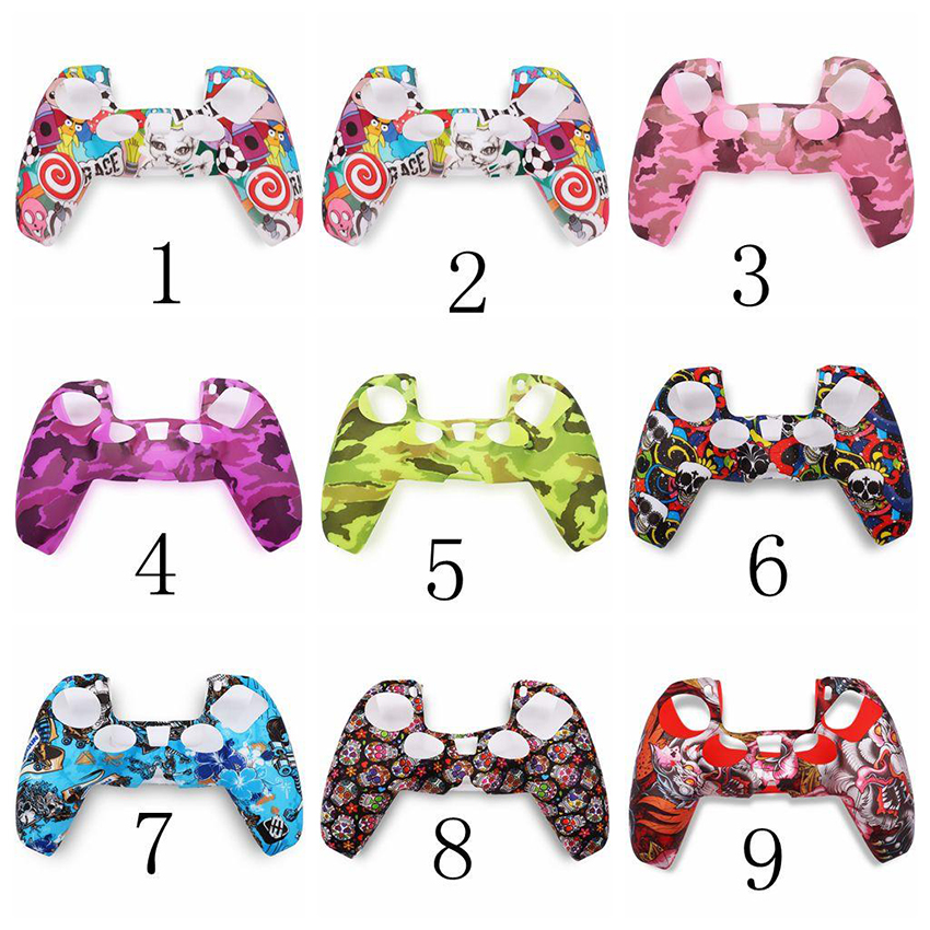 For PS5 Playstation 5 Skin Soft Gel Silicone Protective Cover Grip Case Camouflage Skull Cartoon Flower 100pcs DHL
For PS5 Playstation 5 Skin Soft Gel Silicone Protective Cover Grip Case Camouflage Skull Cartoon Flower 100pcs DHL