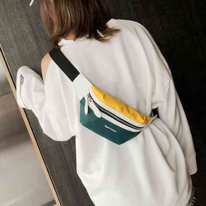 waist bag women canvas leisure panelled fanny pack for girls letter bum bag packs fashion chest crossbody belt
waist bag women canvas leisure panelled fanny pack for girls letter bum bag packs fashion chest crossbody belt
