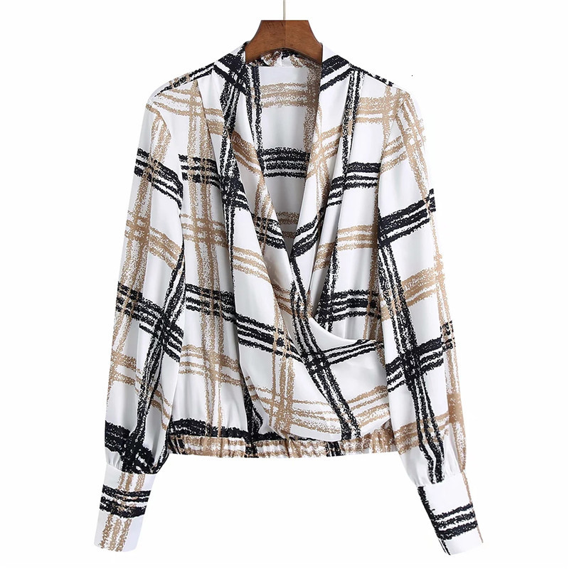 New White Plaid Satin Women 2021 Autumn Winter v Neck Puff Long Sleeve Crop Top Woman Elastic Hem Elegant Blouse Gh6f
New White Plaid Satin Women 2021 Autumn Winter v Neck Puff Long Sleeve Crop Top Woman Elastic Hem Elegant Blouse Gh6f