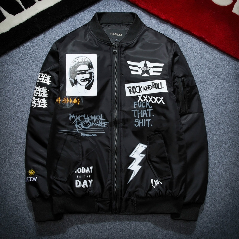 Autumn Winter Ma1 Bomber Jacket Men Army Pilot Jackets Thick Youth Punk Hip Hop Baseball Coat Male Fashion Casual Streetwear 201218