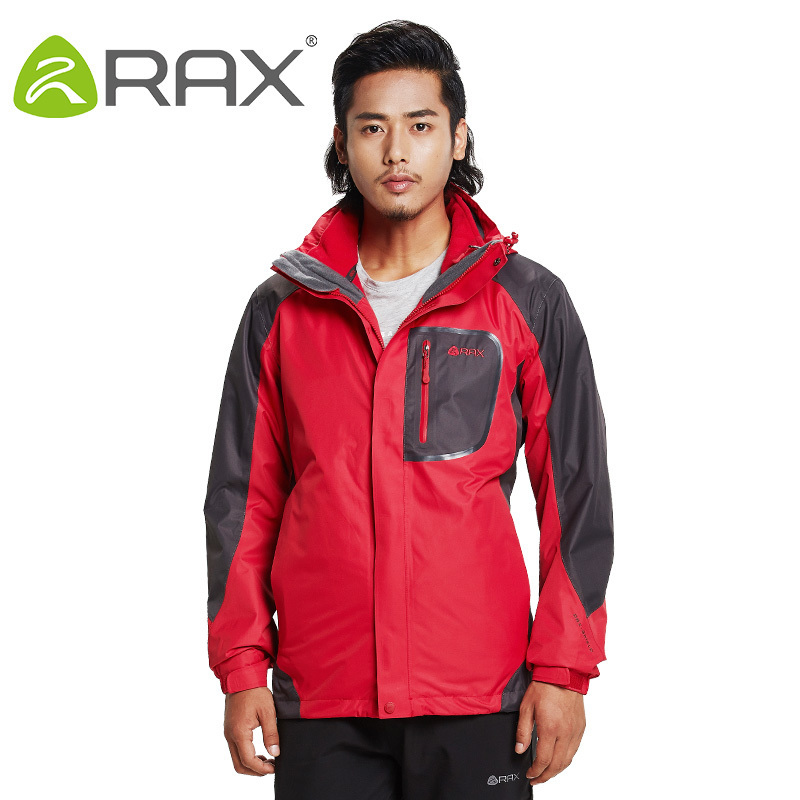 Rax Hiking Jackets Men Waterproof Windproof Warm Hiking Jackets Winter Outdoor Camping Jackets Women Thermal Coat 43-1A062 201128