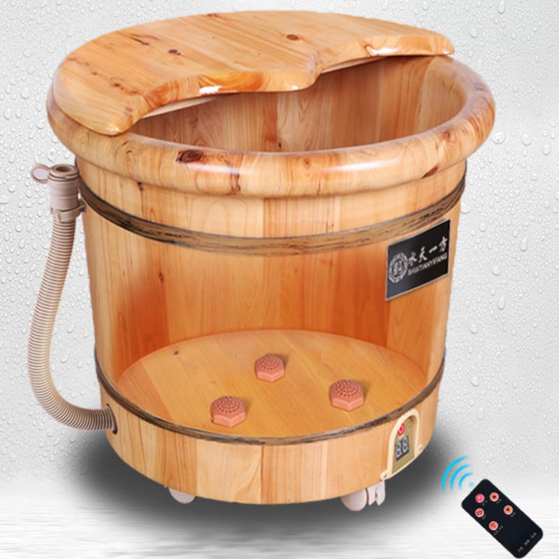2020 Wood Bubble Foot Bucket Spa Fully Automatic Foot Bath Home Sauna Tub Electric Heating Massage Steam Profound Barrels
2020 Wood Bubble Foot Bucket Spa Fully Automatic Foot Bath Home Sauna Tub Electric Heating Massage Steam Profound Barrels