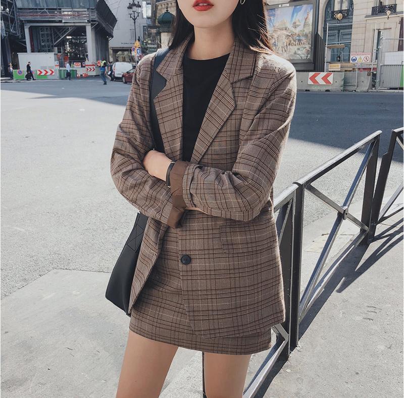 Mozuleva 2021 Retro Plaid Blazer Set Single-breasted Jacket & Pencil Skirt 2 Pieces Skirt Suit Female Office Ladies Blazer Suit, Picture color
Mozuleva 2021 Retro Plaid Blazer Set Single-breasted Jacket & Pencil Skirt 2 Pieces Skirt Suit Female Office Ladies Blazer Suit, Picture color