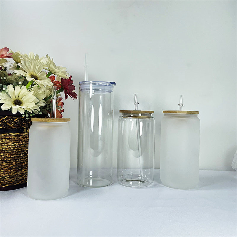 16oz Sublimation Glass Jar with Wooden Lid Drinkware Thermal Transfer Coffee Mug Plastic Straw Heat Printing Glass Tumbler Wholesale A02 
16oz Sublimation Glass Jar with Wooden Lid Drinkware Thermal Transfer Coffee Mug Plastic Straw Heat Printing Glass Tumbler Wholesale A02