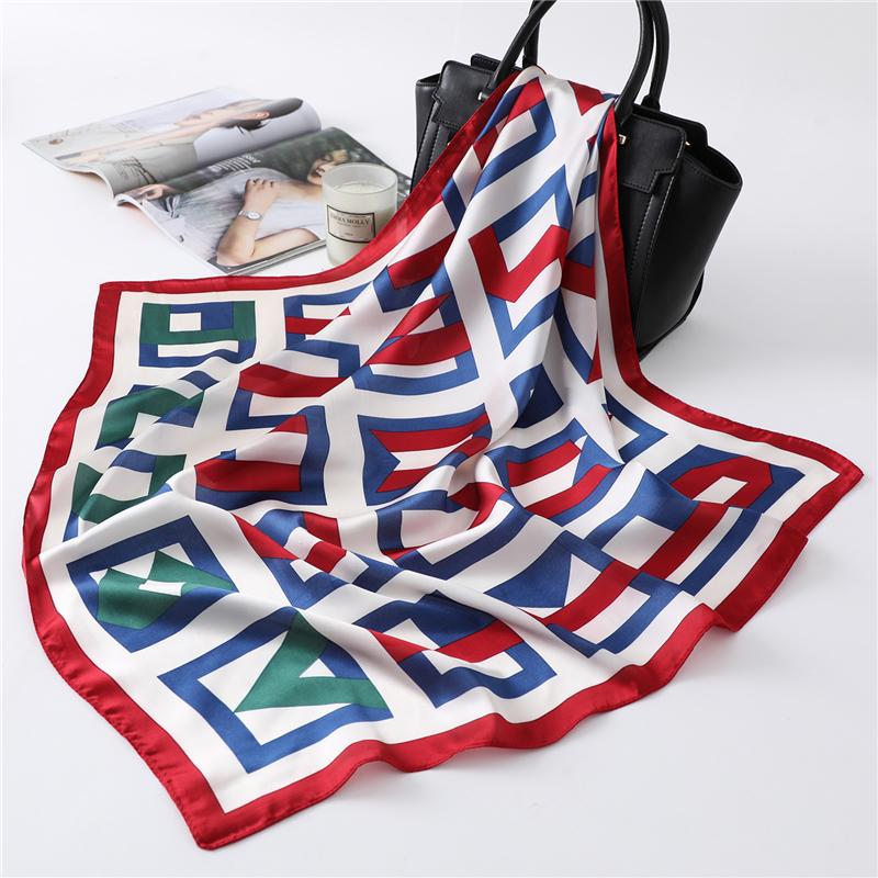 Scarves Fashion Silk Scarf Lady Hair Square Female Print Foulard Head Wraps Women Bandana Neckerchief Luxury Accessories
Scarves Fashion Silk Scarf Lady Hair Square Female Print Foulard Head Wraps Women Bandana Neckerchief Luxury Accessories