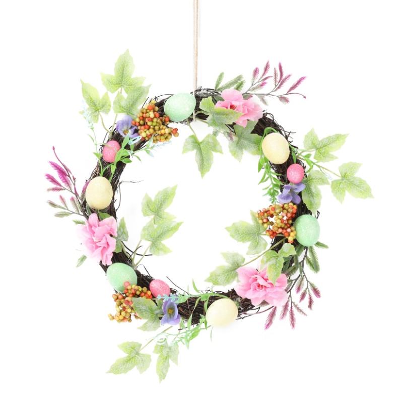 30cm/11"Easter Day Decoration Cross Wreath With Easter Egg Ferns CherryBerries
30cm/11"Easter Day Decoration Cross Wreath With Easter Egg Ferns CherryBerries