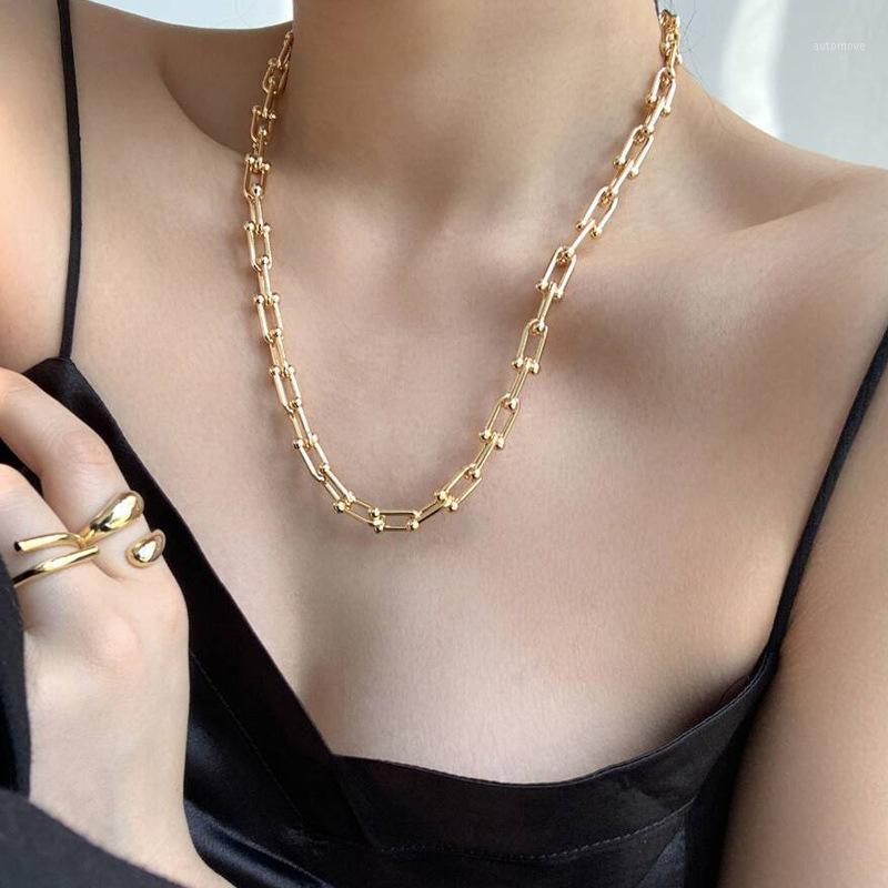 Women Vintage Chain Necklace Gold U-shaped Lock Necklace Clavicle Chain Fashion Jewelry High Quality 40cm 50cm1
Women Vintage Chain Necklace Gold U-shaped Lock Necklace Clavicle Chain Fashion Jewelry High Quality 40cm 50cm1
