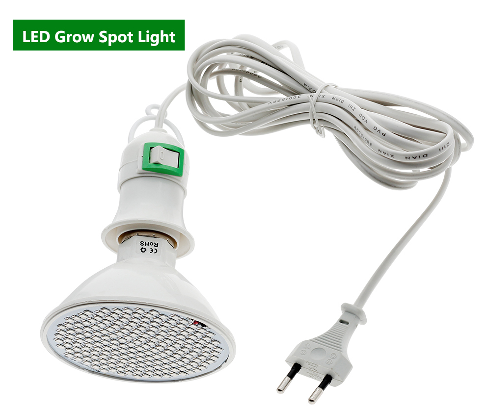 220V Phytolamp E27 LED Bulbs Grow lights light for Plant Growth Full spectrum Growing Bulb with 4M 8M Wire Switch EU Plug in Indoor Flower Seedlings