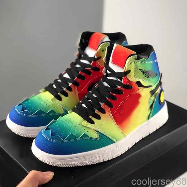 With Box 2020 J Balvin 1s high og Womens mens basketball shoes jumpman 1 tie dye jbalvin Multi-Color Rainbow trainers sports sneakers
With Box 2020 J Balvin 1s high og Womens mens basketball shoes jumpman 1 tie dye jbalvin Multi-Color Rainbow trainers sports sneakers
