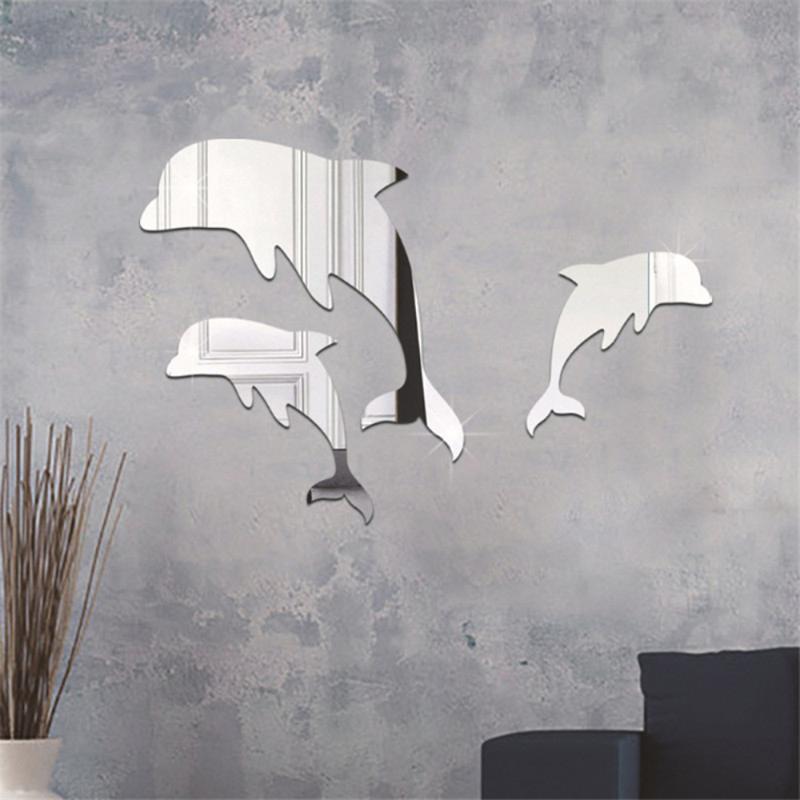 3PCS/Set Gold Silver Cute Dolphins Mirror Surface Wall Sticker Removable Background DIY Kids Room Home Decoratio Decoration
3PCS/Set Gold Silver Cute Dolphins Mirror Surface Wall Sticker Removable Background DIY Kids Room Home Decoratio Decoration