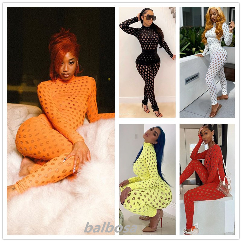 Women Designer Clothes 2020 Fashion Sexy Breathable Sports Suit High Neck Broken Hole Knitted Mesh Street Perspective Outfits, White
Women Designer Clothes 2020 Fashion Sexy Breathable Sports Suit High Neck Broken Hole Knitted Mesh Street Perspective Outfits, White