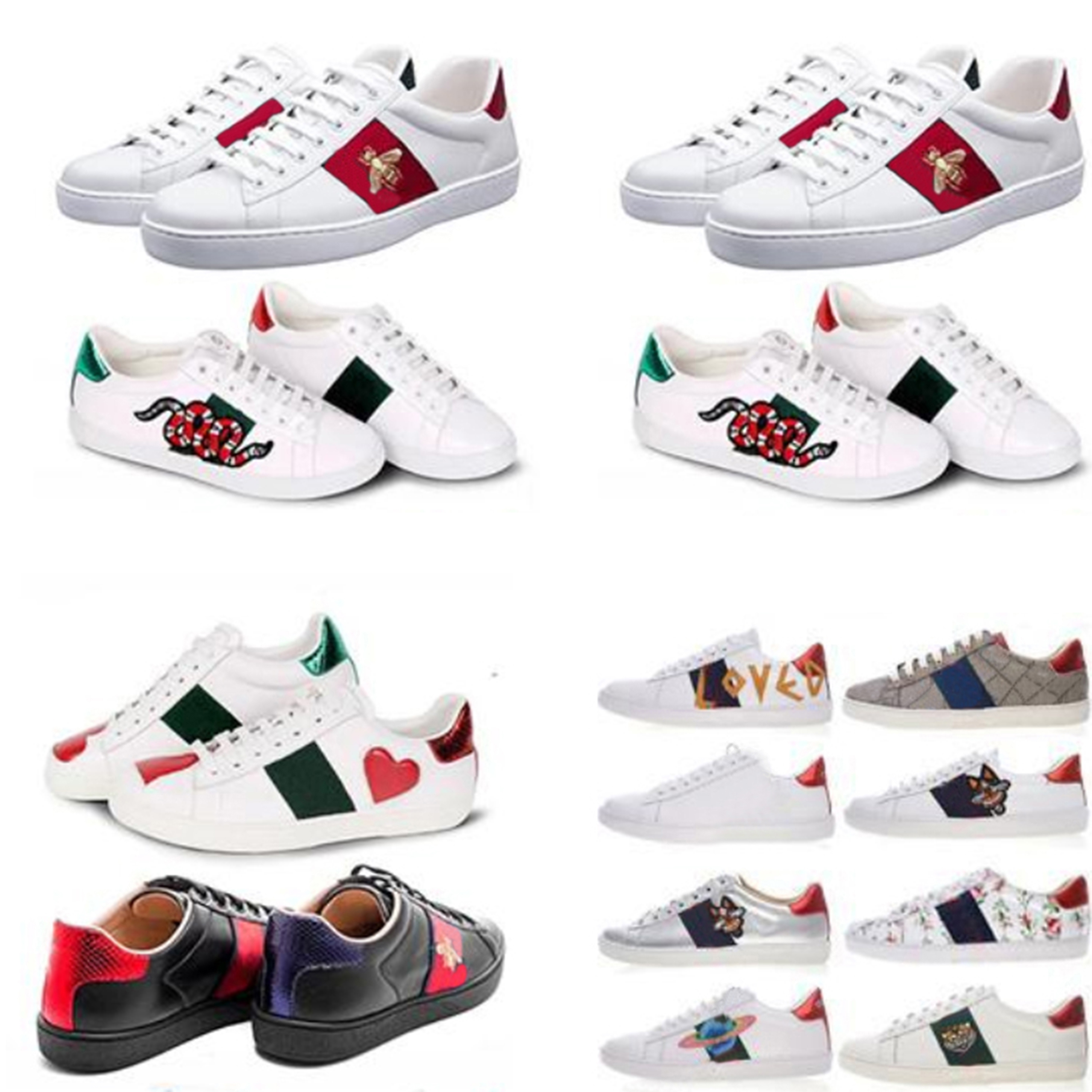 2021 Classic men women casual shoes trainers python love Embroidered white Leather sneakers Shoe top quality with box
2021 Classic men women casual shoes trainers python love Embroidered white Leather sneakers Shoe top quality with box