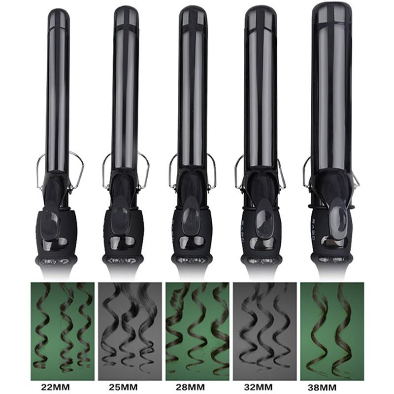 19/22/25/28/32/38mm Ceramic Curling Iron Temperature Adjustment Hair Curler Wand Curler Hair Curling Irons Styling Tools
19/22/25/28/32/38mm Ceramic Curling Iron Temperature Adjustment Hair Curler Wand Curler Hair Curling Irons Styling Tools