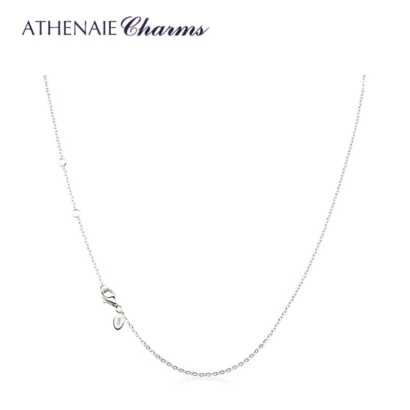 ATHENAIE 925 Sterling Silver Basic Necklace Chain with Lobster Clasp for Pendant Charms Adjust Length
ATHENAIE 925 Sterling Silver Basic Necklace Chain with Lobster Clasp for Pendant Charms Adjust Length