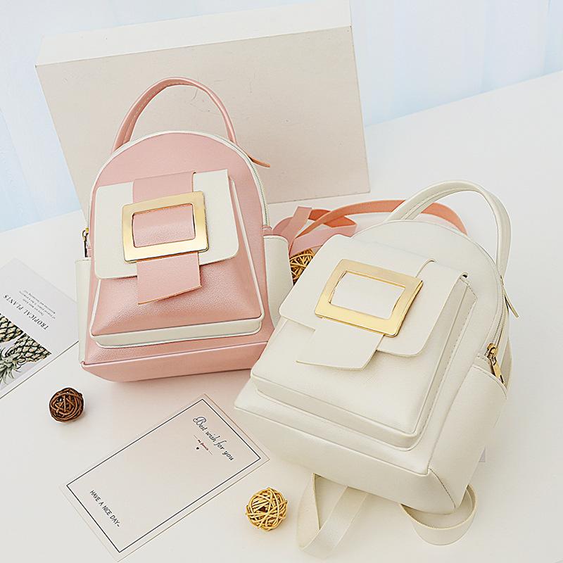 Big Capacity Women Backpack Fashion Color Matching Small Backpack Ladies Shoulder Crossbody Bag Soft Leather Female Mini Bolsa, White
Big Capacity Women Backpack Fashion Color Matching Small Backpack Ladies Shoulder Crossbody Bag Soft Leather Female Mini Bolsa, White