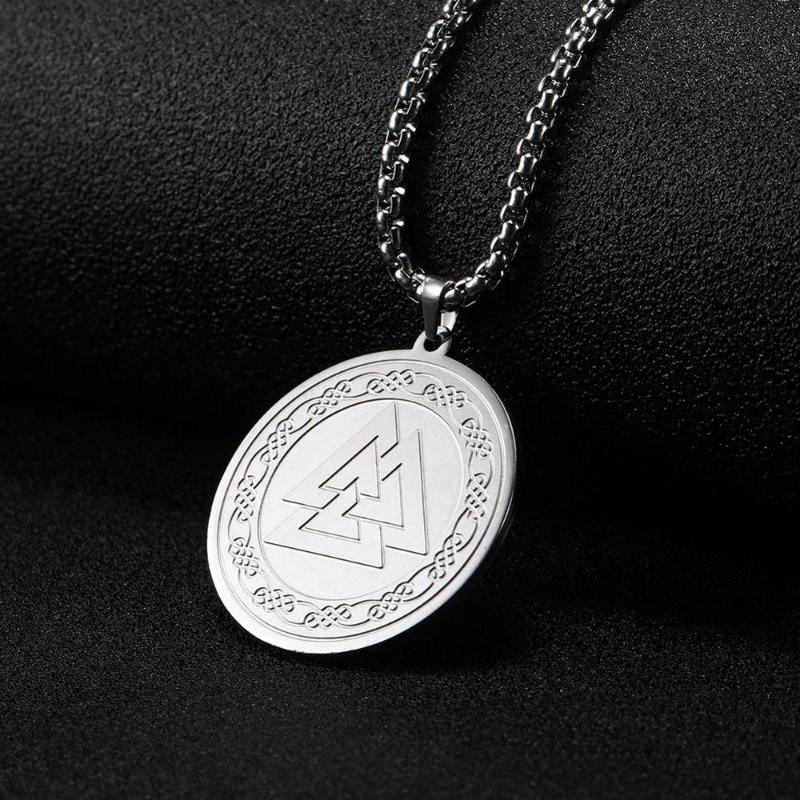 Viking Fashion Special Symbol Letter Stainless Steel Pendant Gold Steel Vintage Long Chain Viking Necklace For Sale
Viking Fashion Special Symbol Letter Stainless Steel Pendant Gold Steel Vintage Long Chain Viking Necklace For Sale