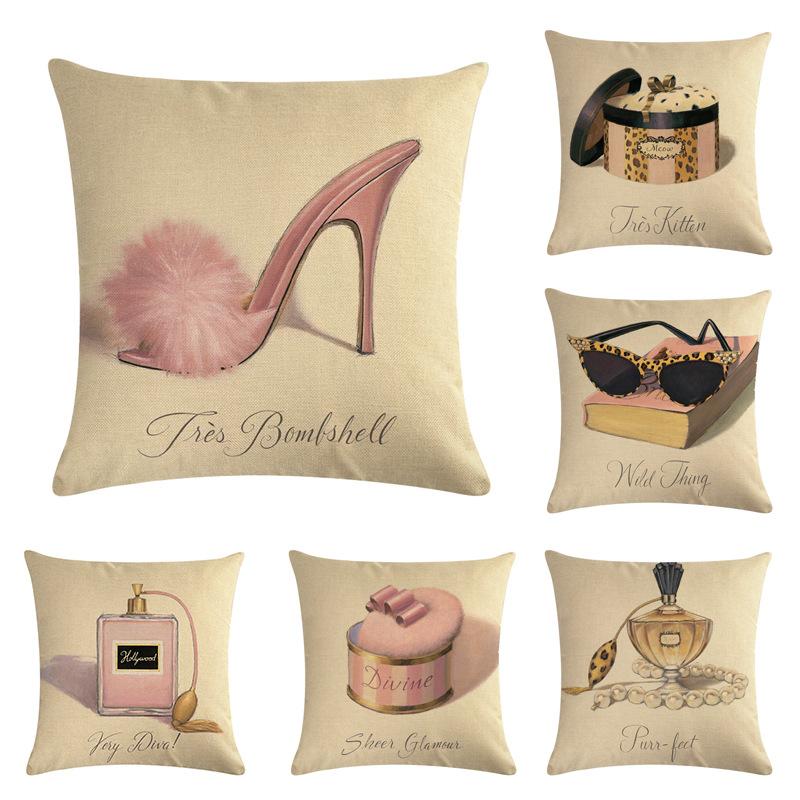 Perfume Bottle Heels Decorative Throw Pillow Cover Cotton Linen Pillow Cases Square Cushion Cover for Sofa Couch Car Bedroom
Perfume Bottle Heels Decorative Throw Pillow Cover Cotton Linen Pillow Cases Square Cushion Cover for Sofa Couch Car Bedroom
