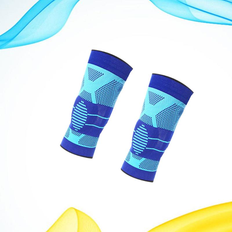 Silicone Spring Knit Knee Pads Elastic Sleeves Kneecap for Running Basketball Sports (Blue Size 1pc
Silicone Spring Knit Knee Pads Elastic Sleeves Kneecap for Running Basketball Sports (Blue Size 1pc