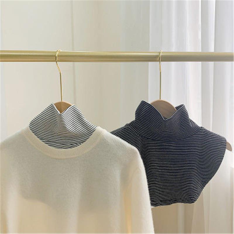 Neck Ties Womens Fake Collar Stripe Turtleneck Faux False Blouse Top Black White Female Shirt Sweater Detachable
Neck Ties Womens Fake Collar Stripe Turtleneck Faux False Blouse Top Black White Female Shirt Sweater Detachable