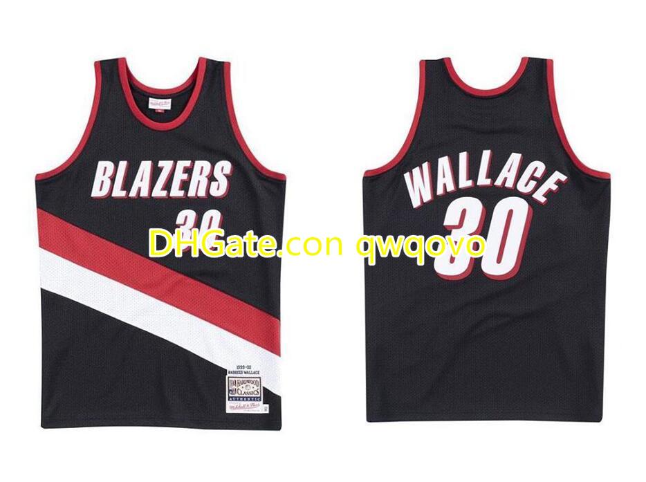 Men's basketball Portland Trail Blazers30 Rasheed Wallace Mitchell & Ness 1999-00 Hardwoods Classics Authentic Jersey, Black;red
Men's basketball Portland Trail Blazers30 Rasheed Wallace Mitchell & Ness 1999-00 Hardwoods Classics Authentic Jersey, Black;red