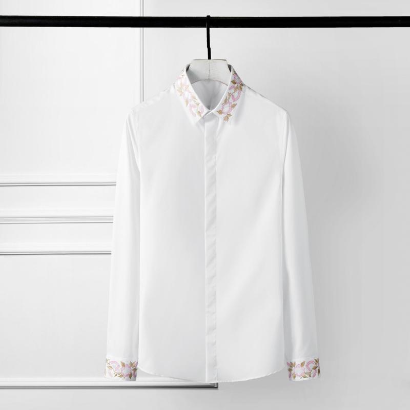 New Men Shirt Luxury Gold And Pink Flower Embroidery Long Sleeve Mens Dress Shirts Party Casual Shirts Man Plus Size 4xl, Black
New Men Shirt Luxury Gold And Pink Flower Embroidery Long Sleeve Mens Dress Shirts Party Casual Shirts Man Plus Size 4xl, Black