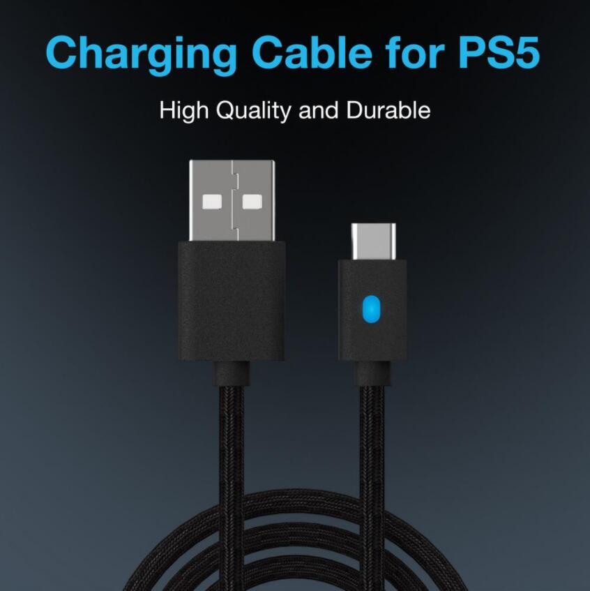 3M Type -C Charger Cable For PS5 Controller Power Charging Cord For Playstation 5 Gampad Joystick Game Accessories with retail box